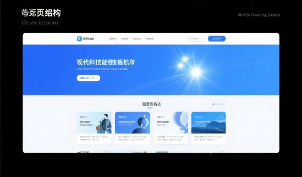 官网首页结构示意图